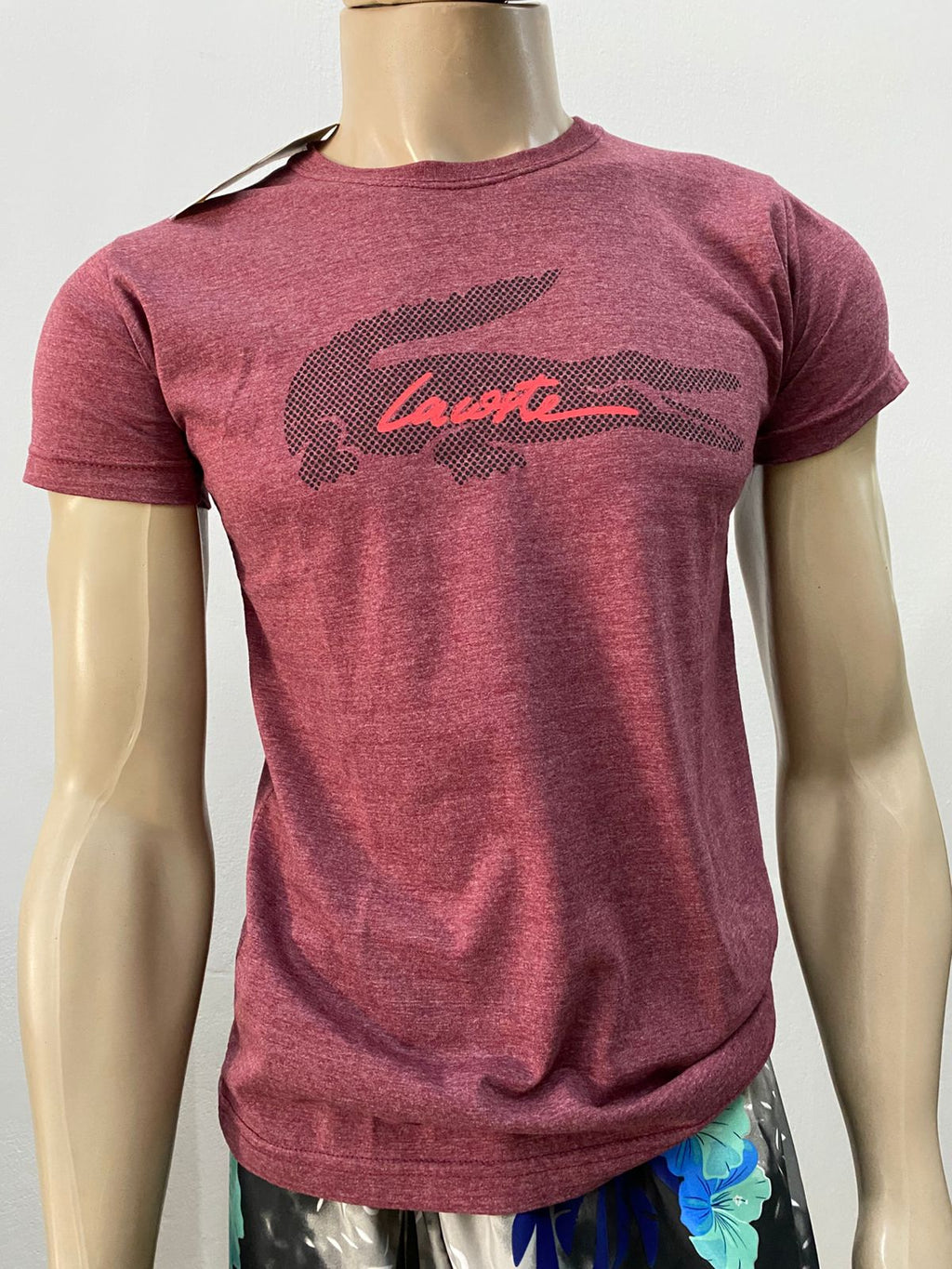 Camiseta Masculina Lacoste Vinho