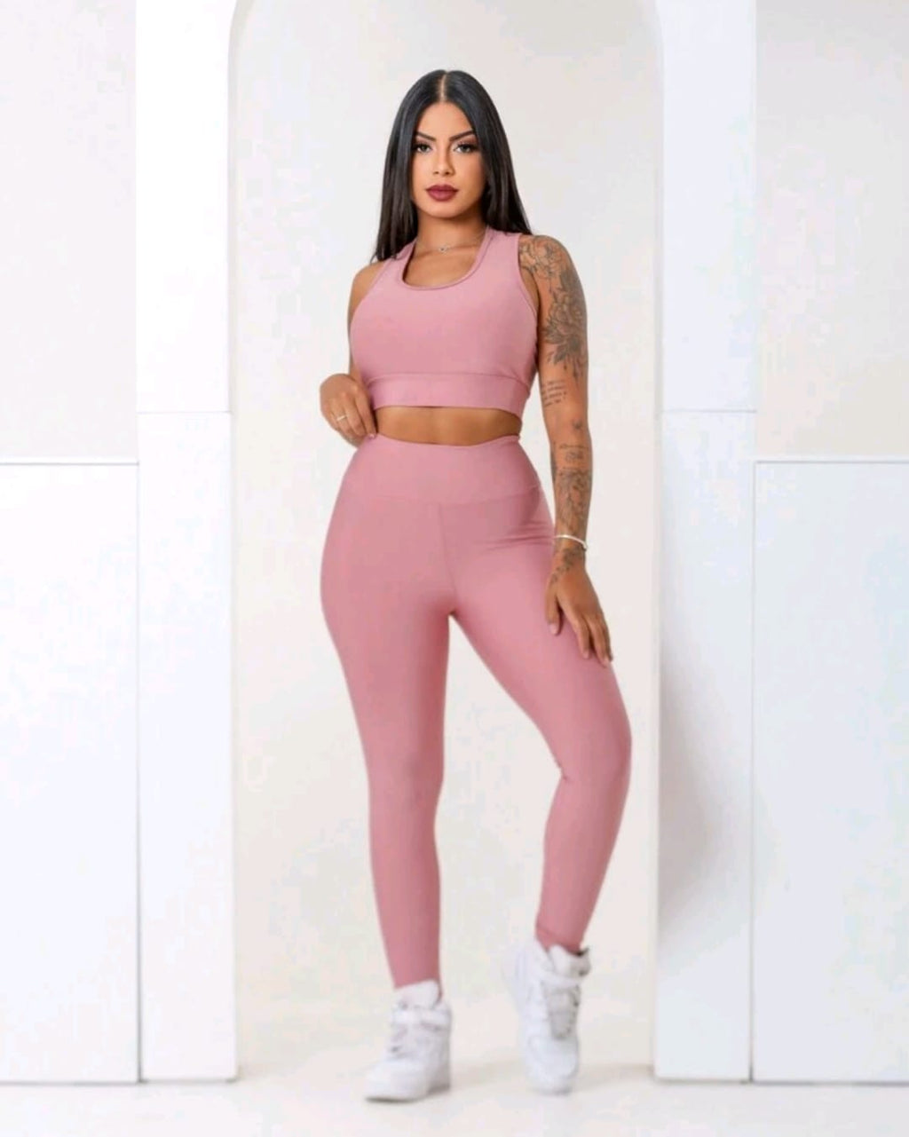 Calça Legging Rose Fitness Feminina Academia