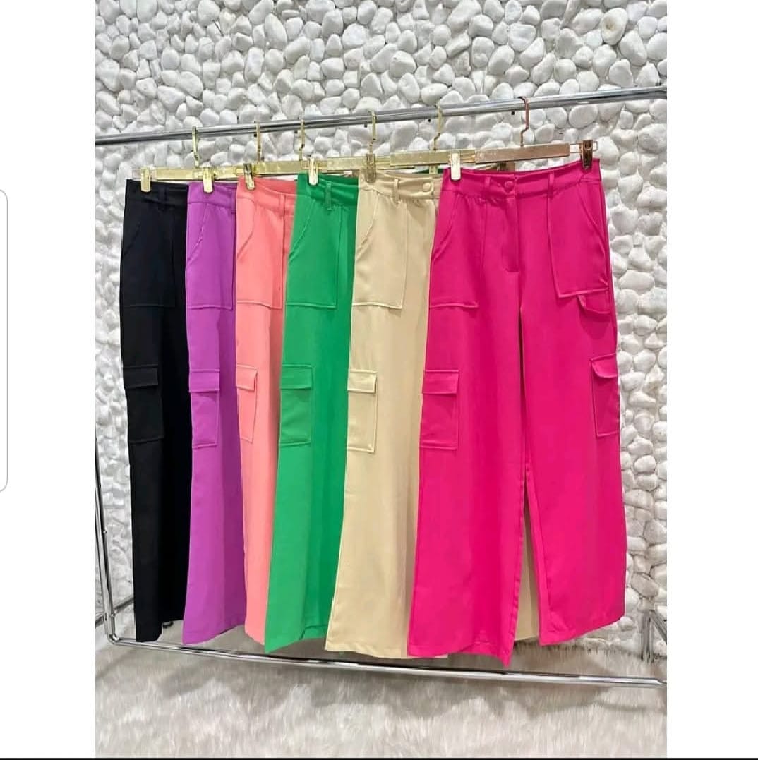 Calça Feminina Cargo Duna Versátil para Dia ou Noite