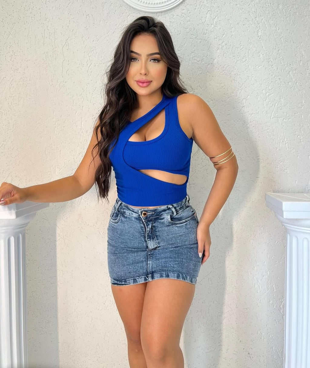 Cropped Anarruga Lual Estilo Moderno