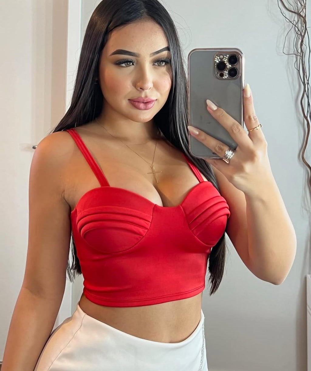 Top Cropped Neopreme com Bojo Cílios Color