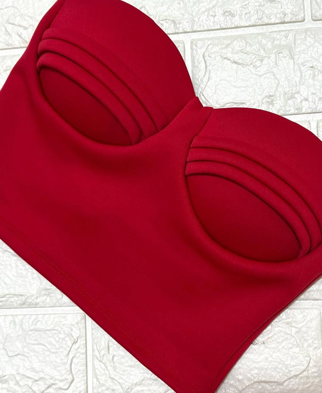 Top Cropped Neopreme com Bojo Cílios Color