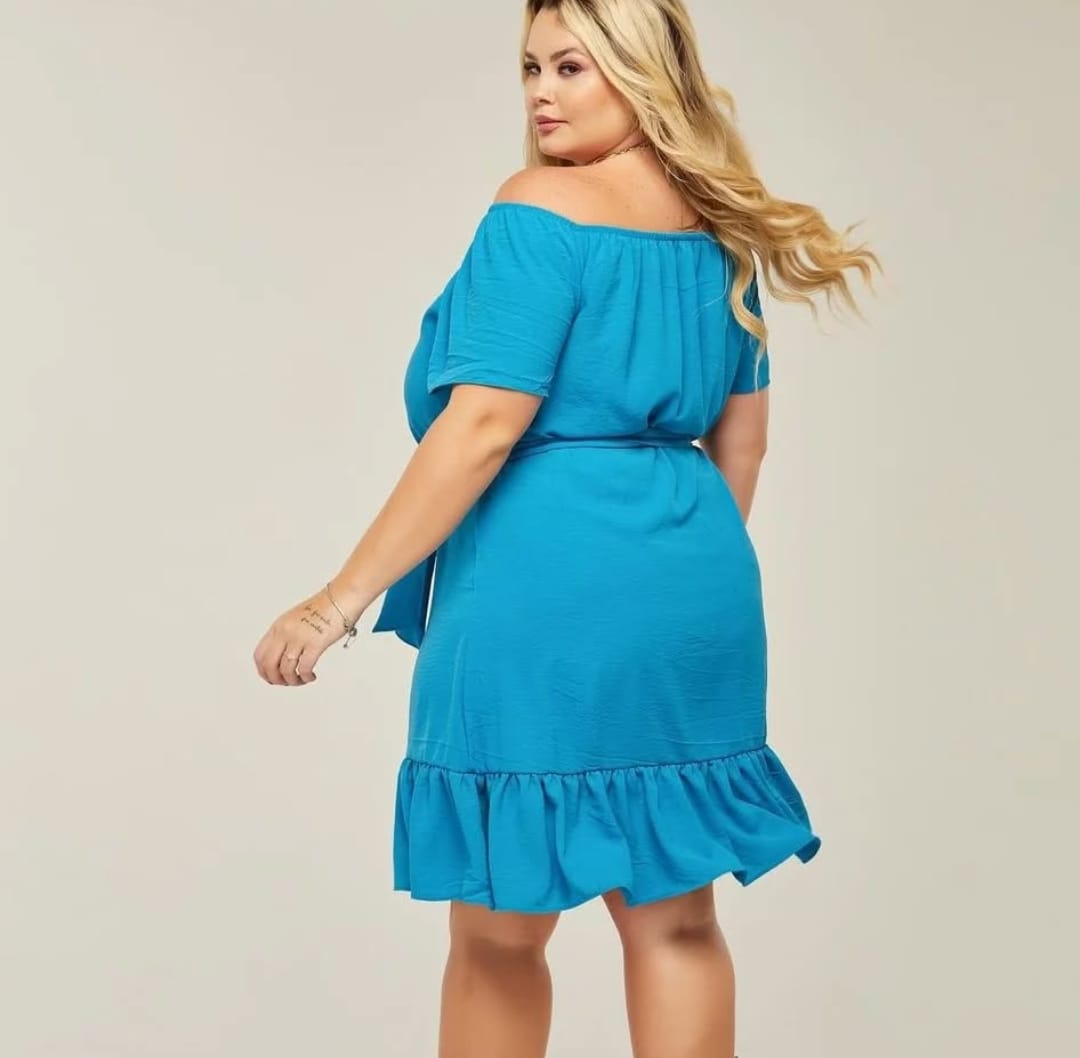 Vestido Duna Ciganinha Plus Babado