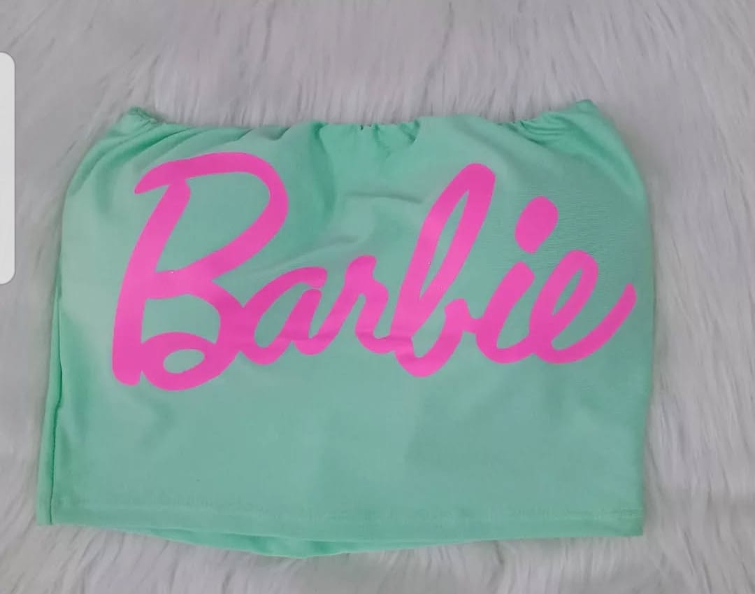 Top Faixa Barbie Look Moderno
