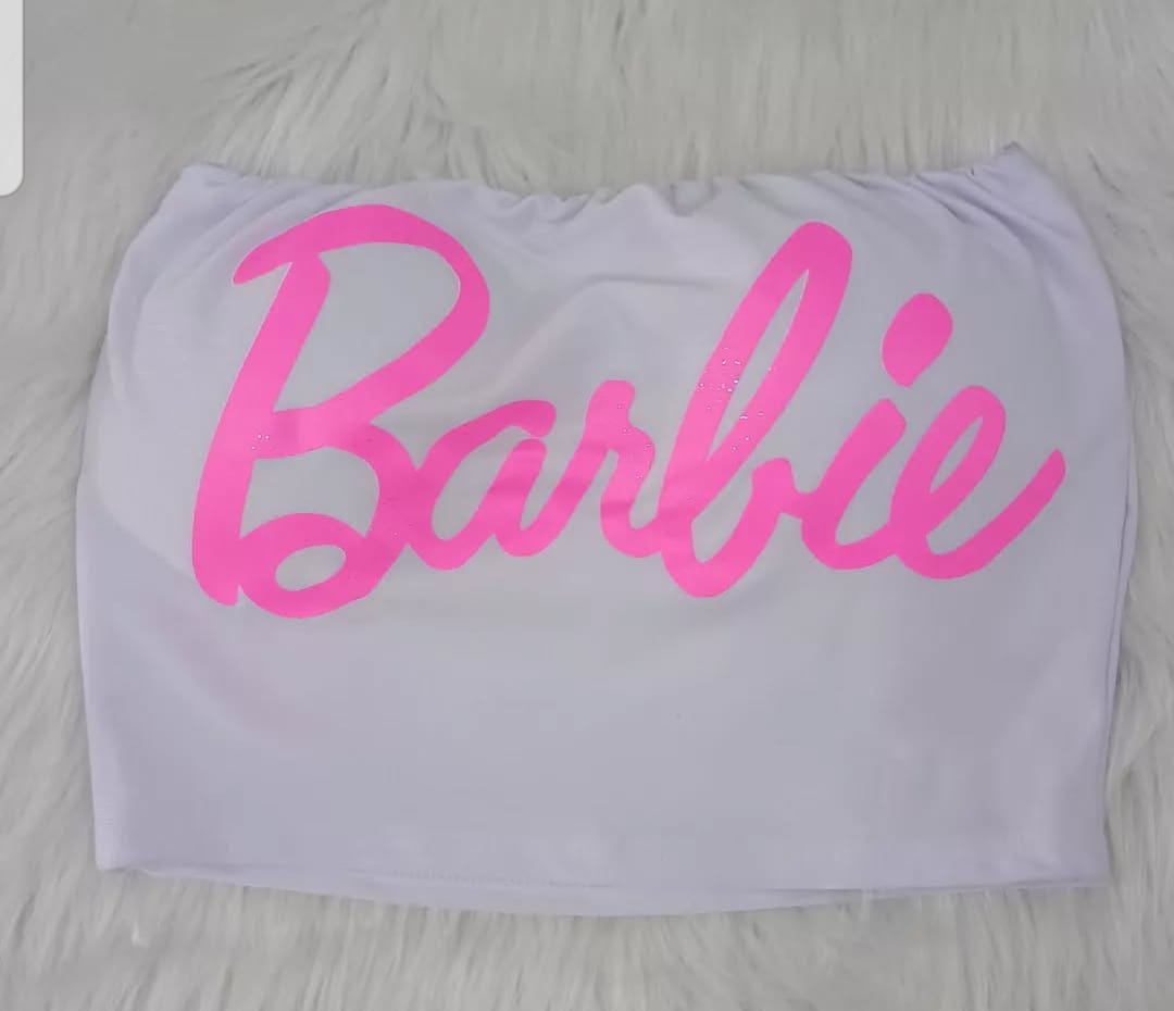Top Faixa Barbie Look Moderno