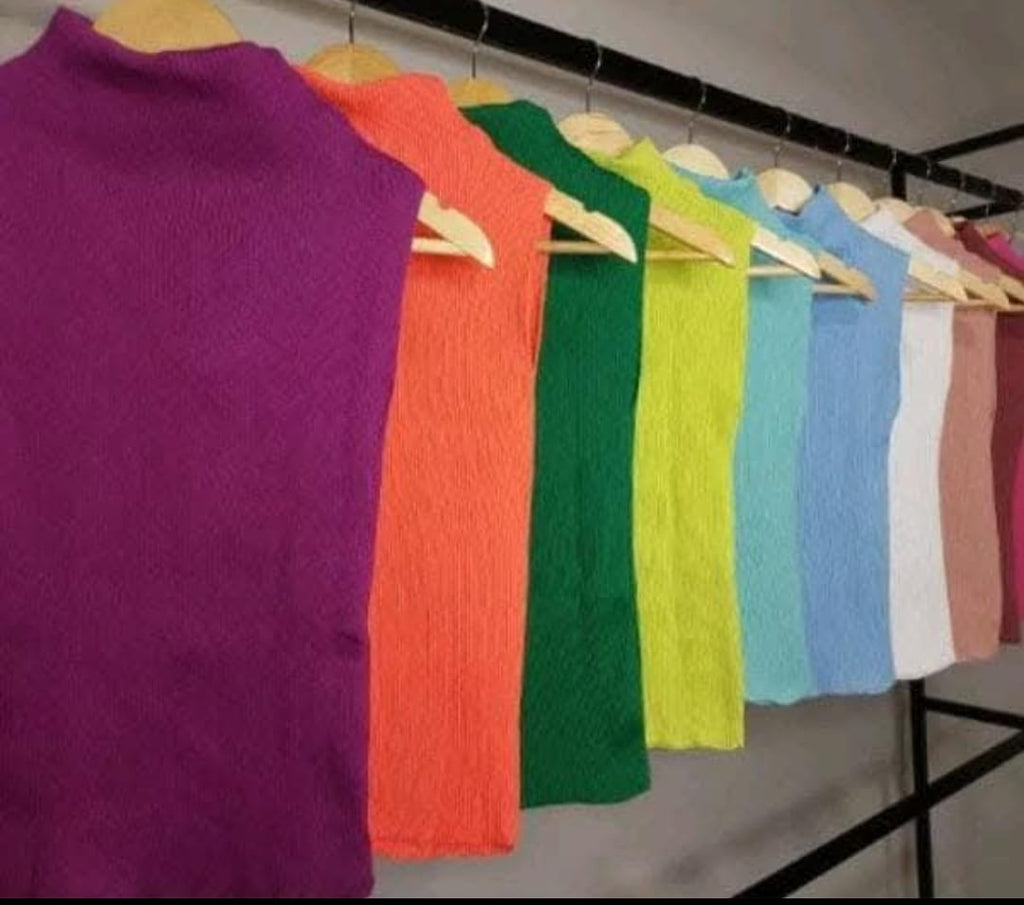 Blusa Garrafinha de Tricô com Gola | Elegância e Conforto para Meia Estação