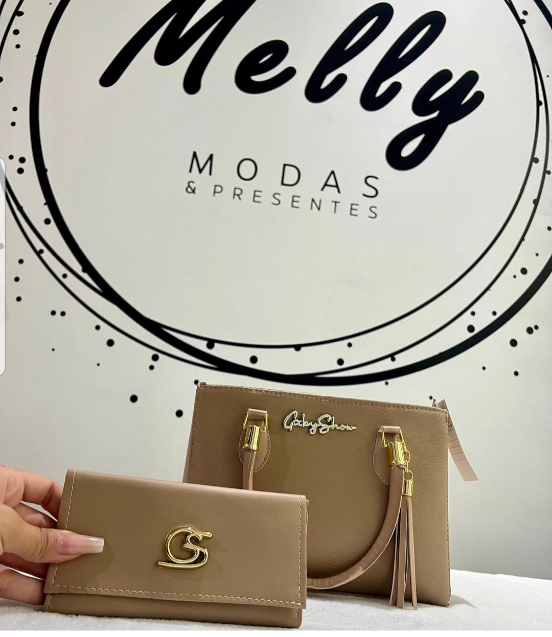 Bolsa Feminina Media com carteira Gaby Show