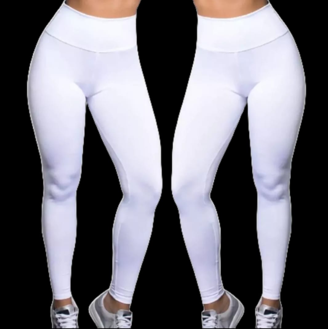 Calça Legging Feminina Bella Branca Sustentação e Conforto