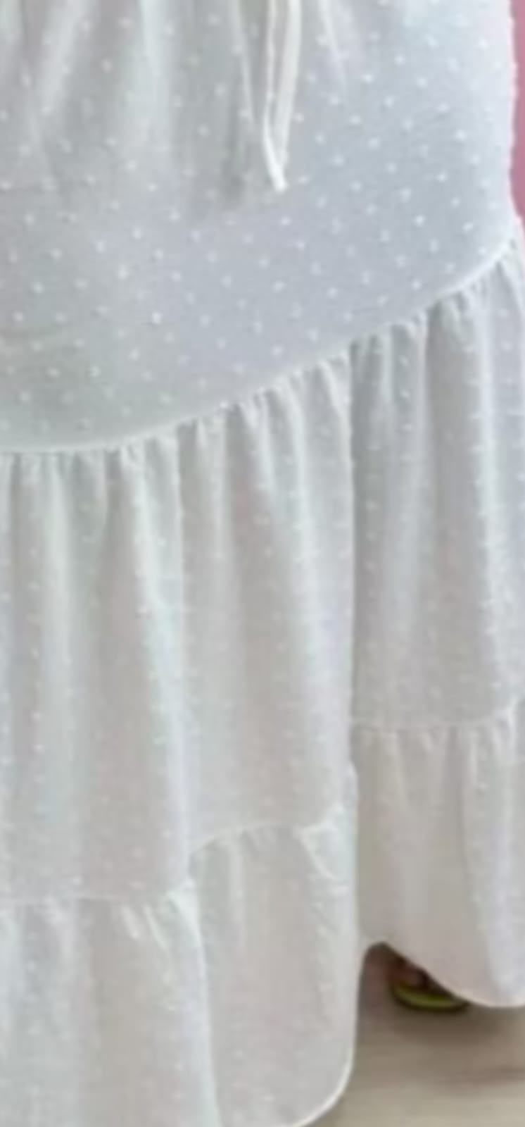 Saia Longa 3 Marias Pipoca Movimento e Delicadeza no Look