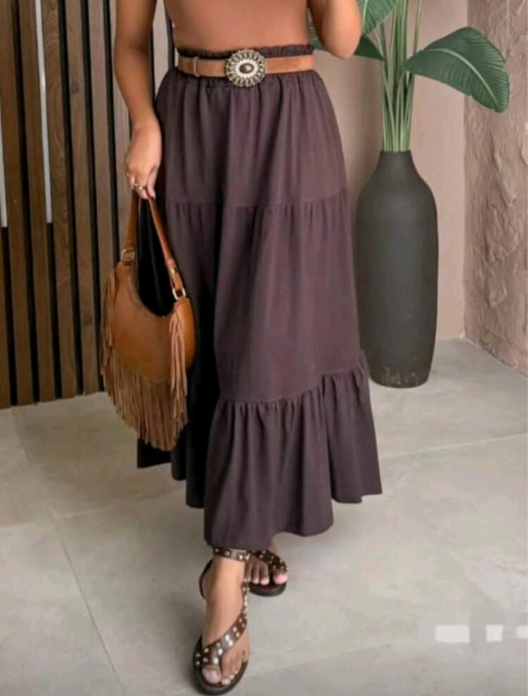 Saia Longa Feminina 3 Marias Romântica Fluida e Atemporal