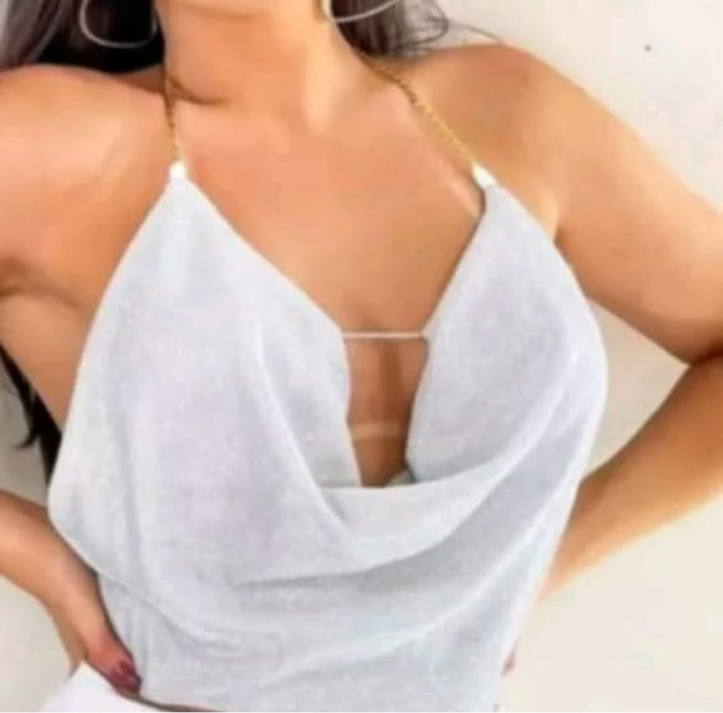 Cropped Lurex Corrente Movimento e Delicadeza no Look