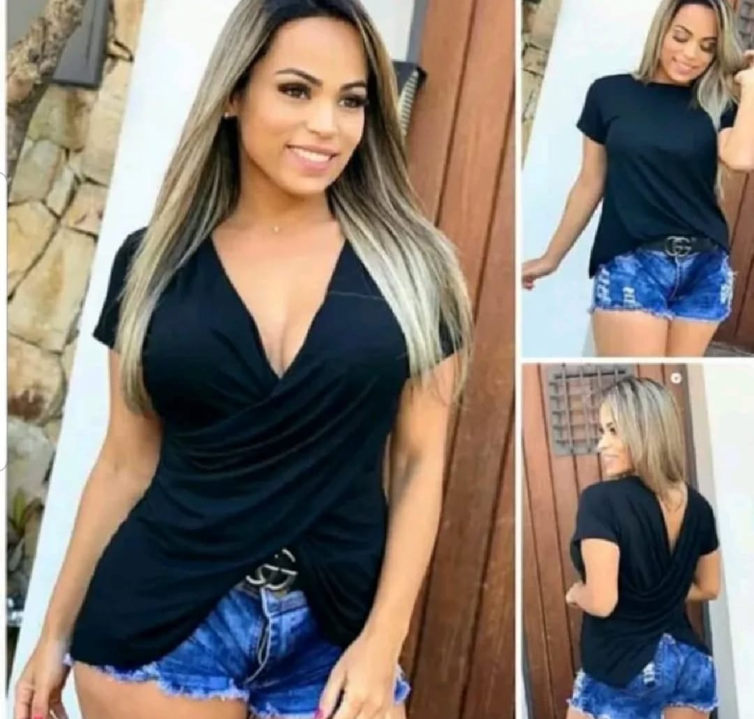 Blusa Malha Transpassada Conforto e Estilo Feminino