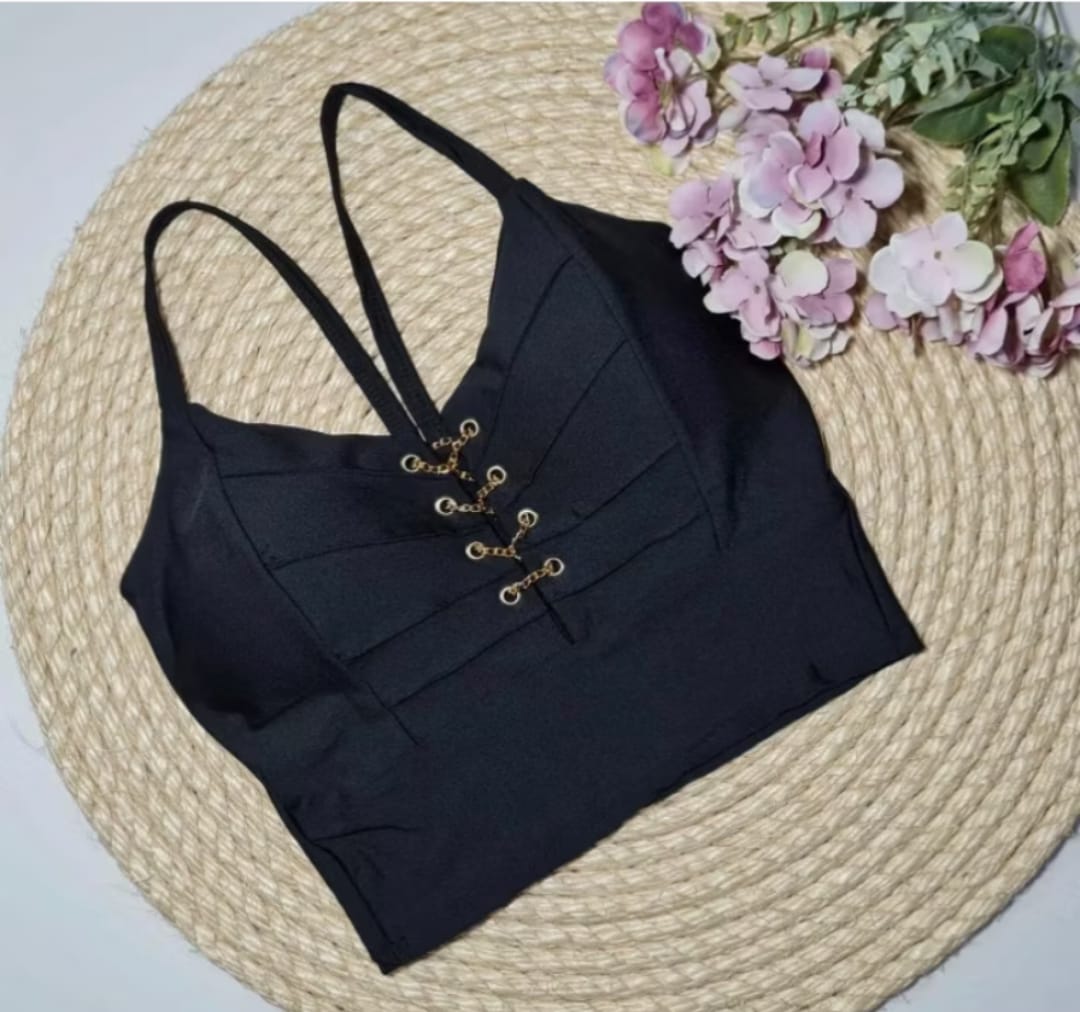 Croppedy Cirre Corrente Moda Feminina Estilosa