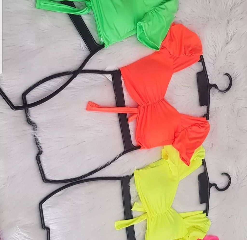 Cropped Lycra Neon Princesa Moderno para Diversos Looks