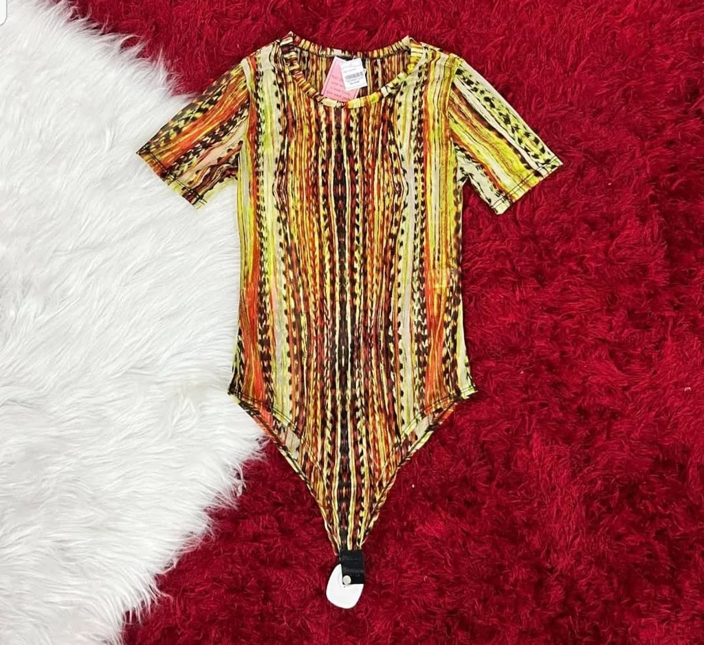 Boddy Tule Manga Curta Look Moderno e Confortável