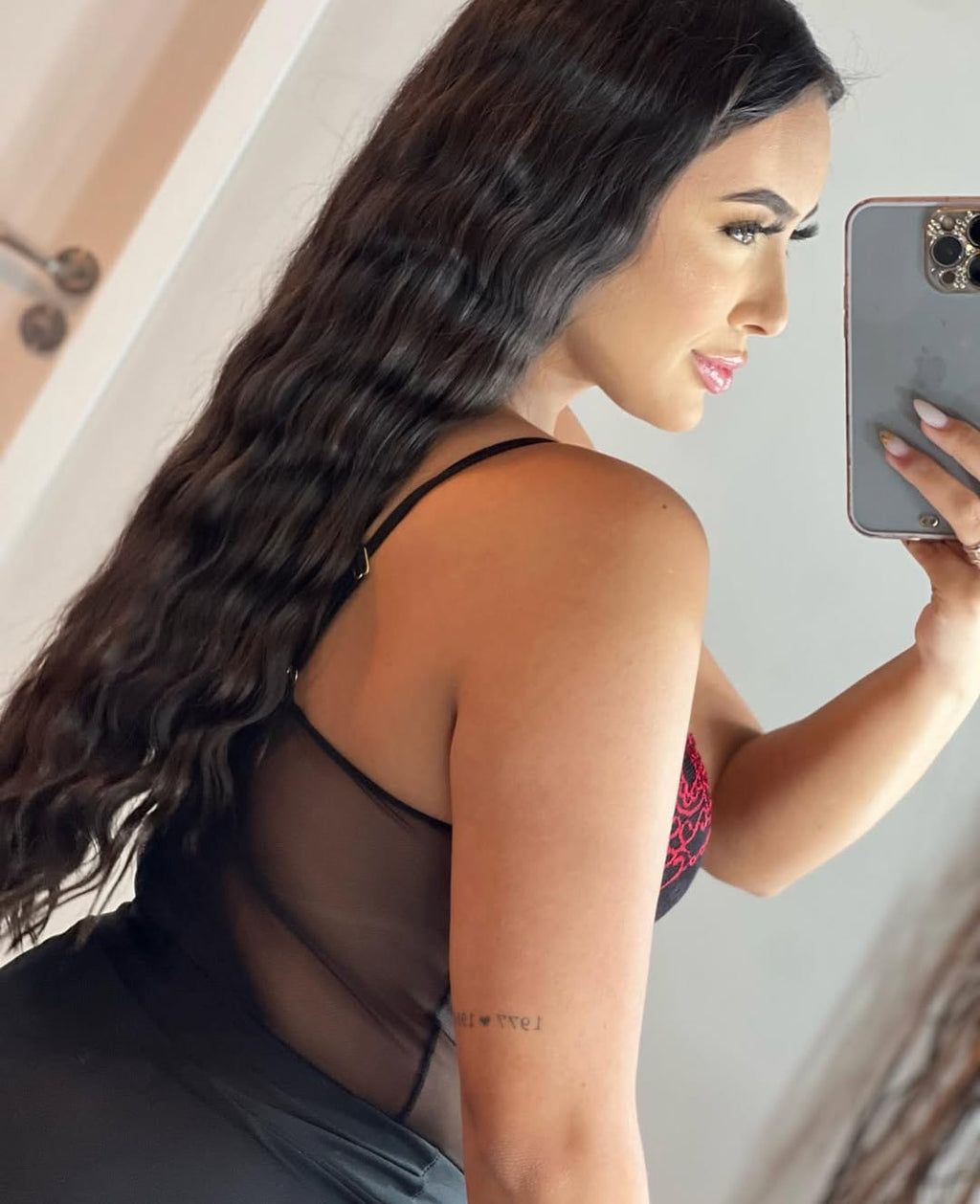 Bodyy Renda Véu Elegância com Toque Sexy