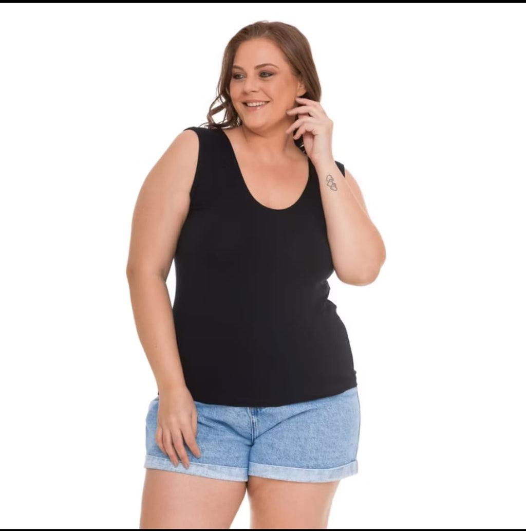 Regata Plus Size Estilo e Conforto Feminino