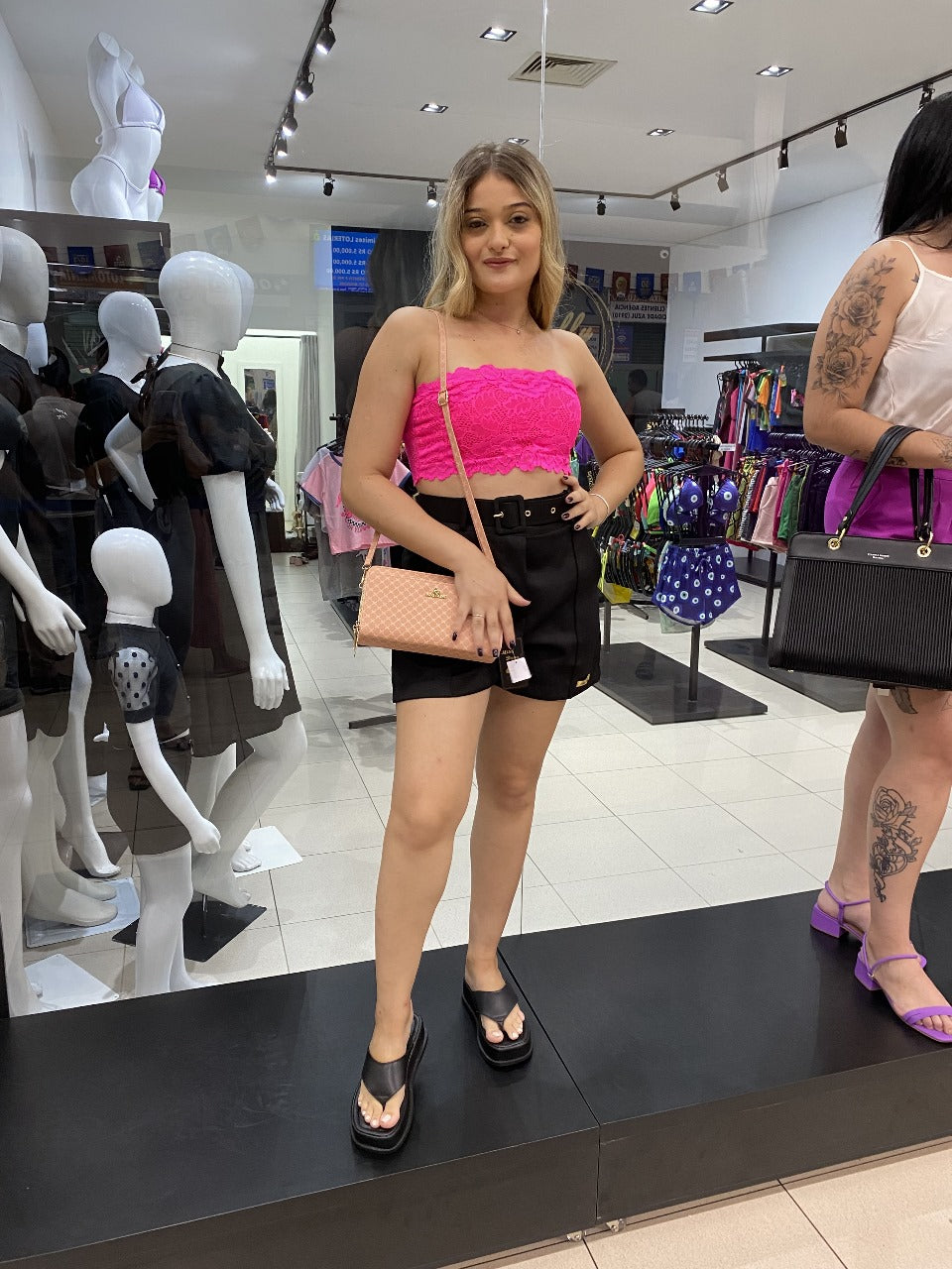 Bolsa H-25 Rose Prática para o Dia a Dia