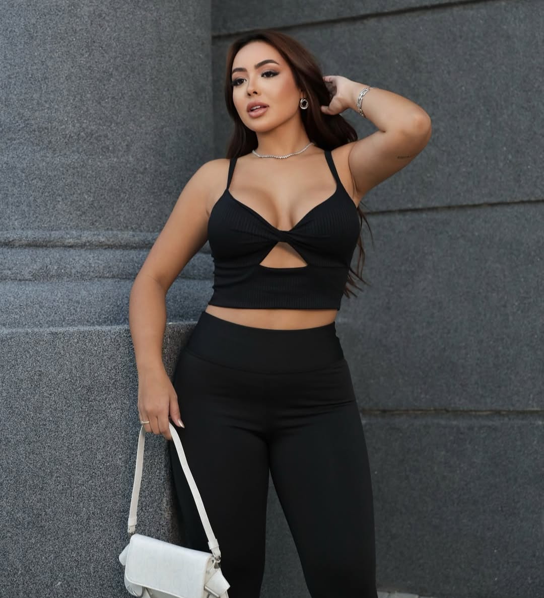 Croppedy Ampulheta Canelado Delicadeza no Look