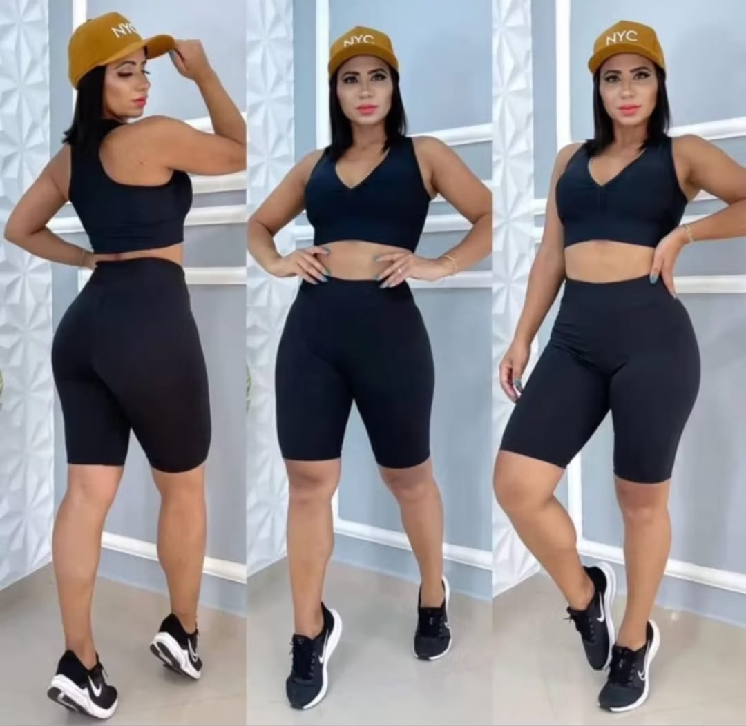 Bermuda Feminina Poliéster Leve e Confortável