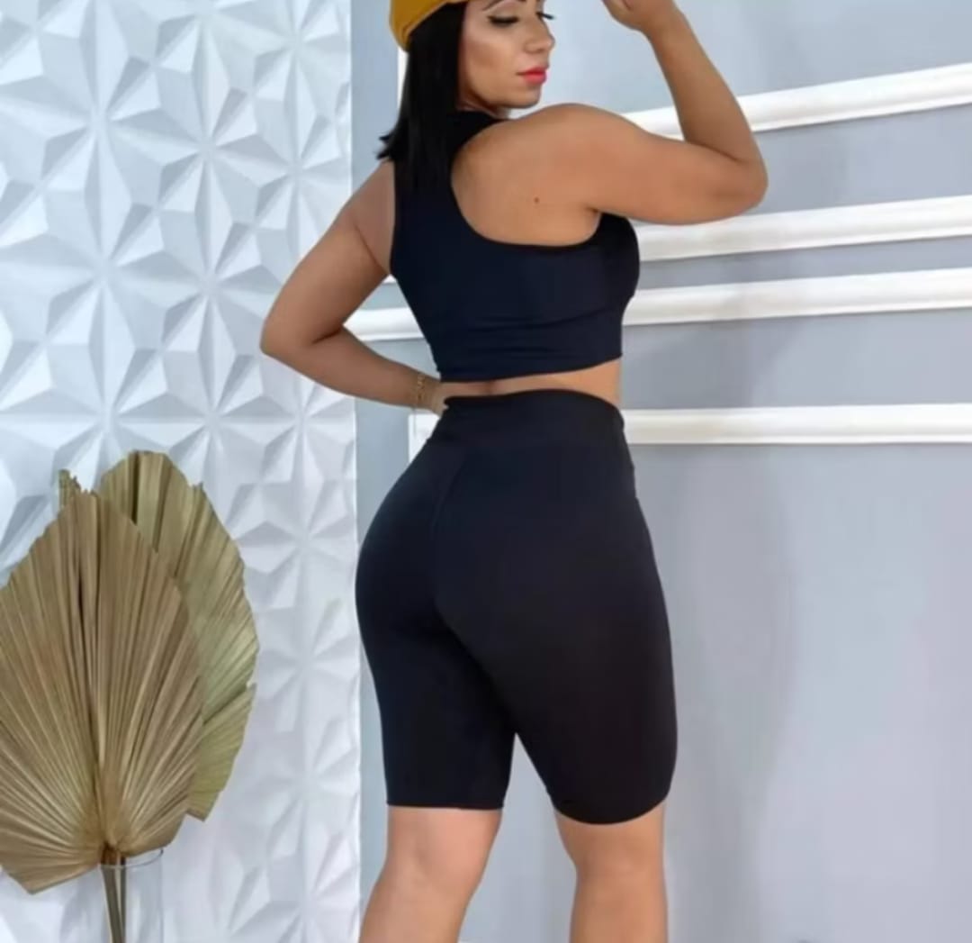 Bermuda Feminina Poliéster Leve e Confortável