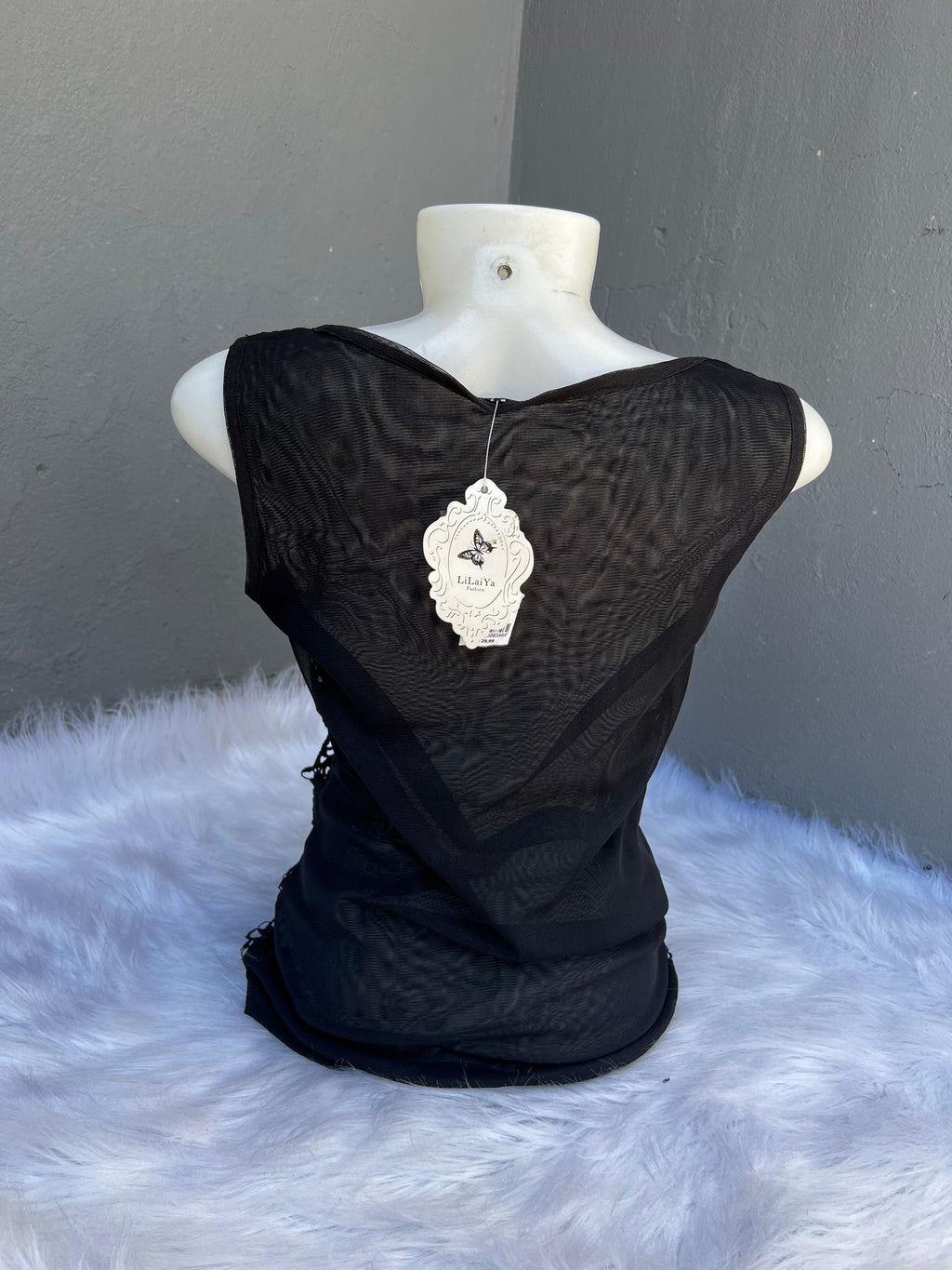 Regata Feminina Tule e Renda Look Moderno e Confortável