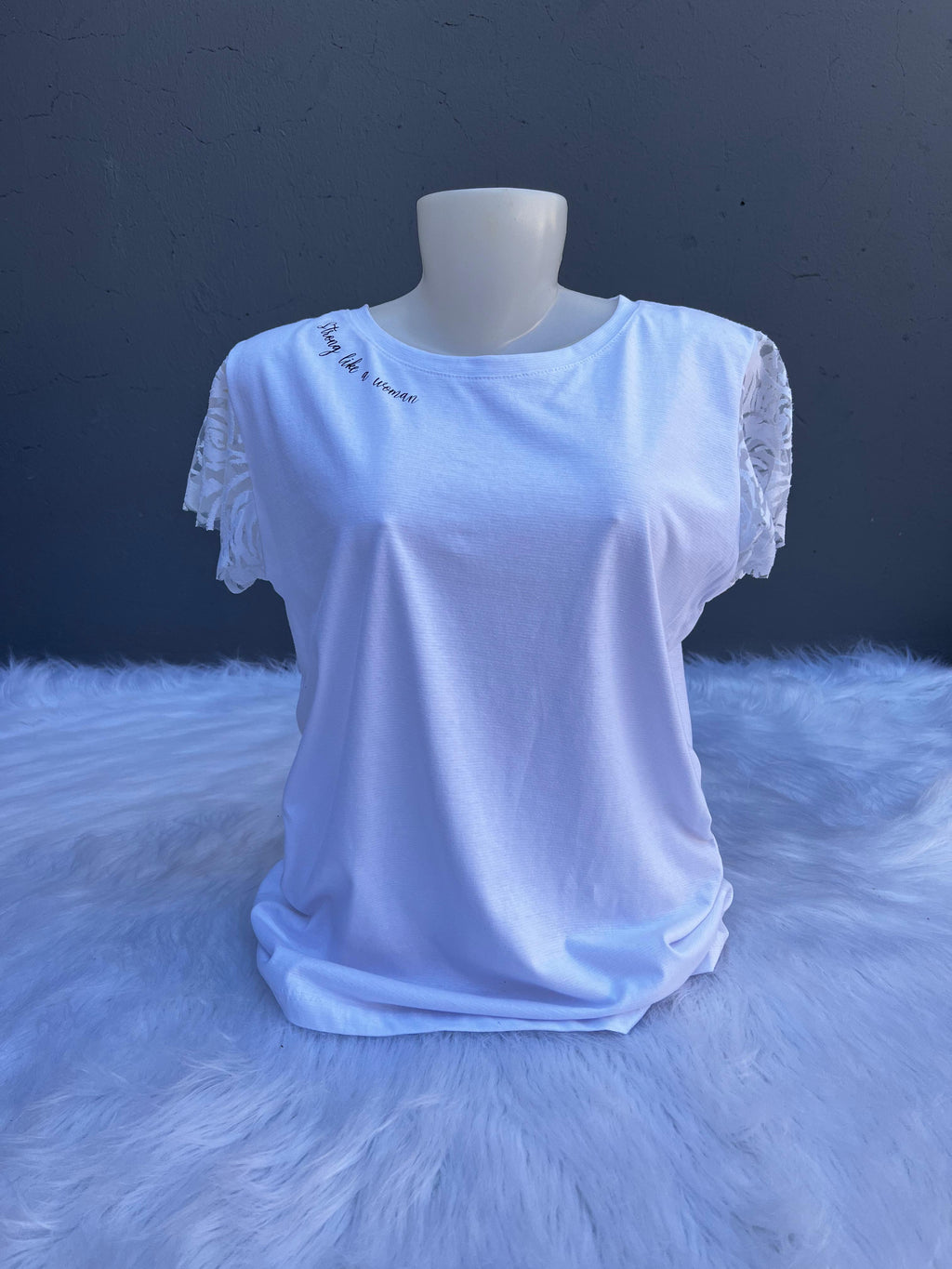 T-Shirt Manga Renda Moda Feminina Delicada e Fashion