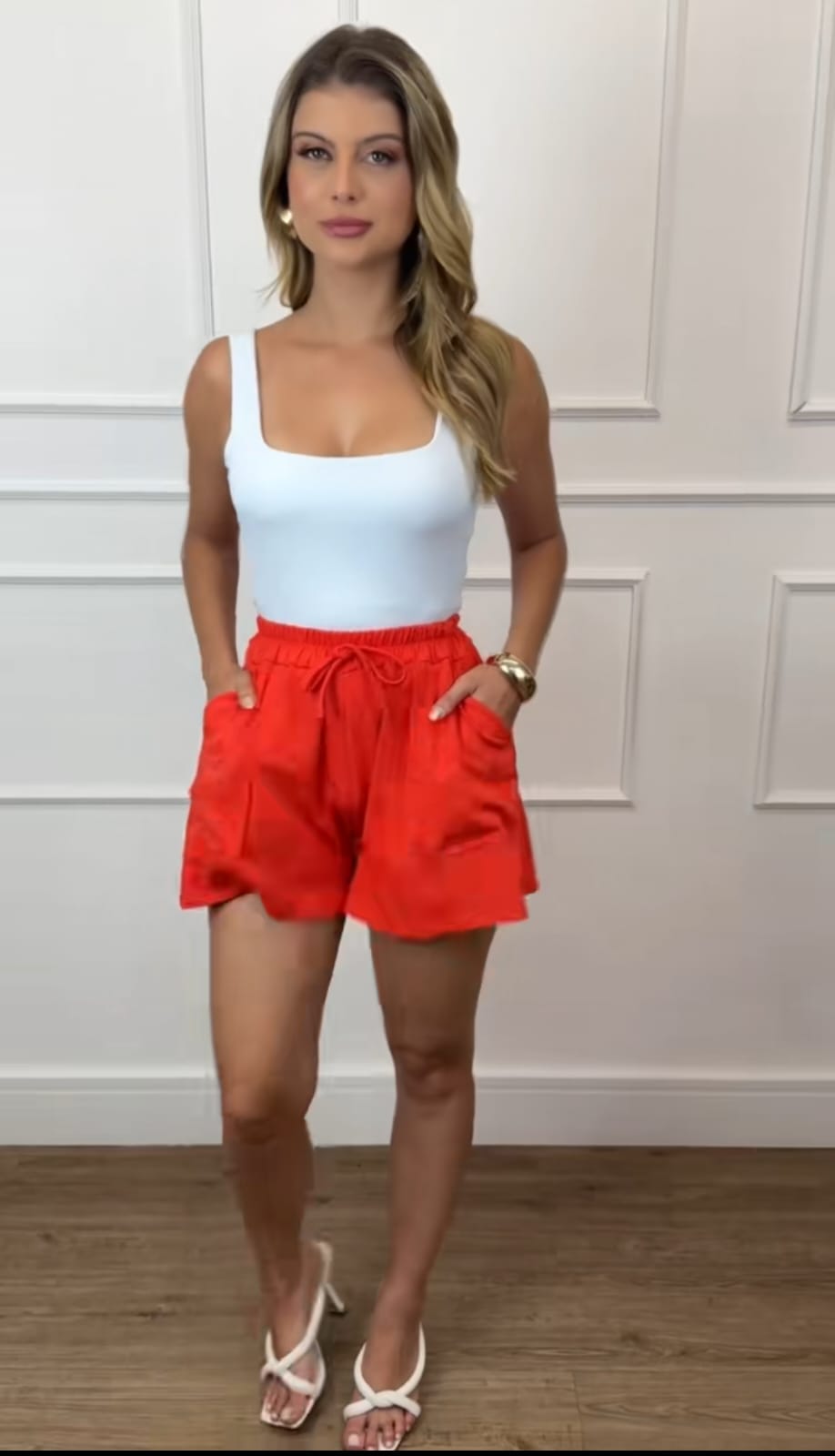Shorts Malha com Bolso Moda Feminina Despojada