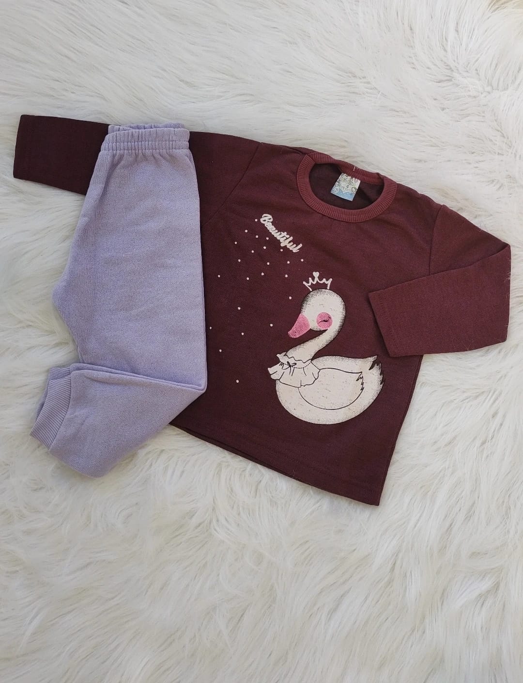 Conjunto Flanelado Infantil Feminino do 1 ao 10