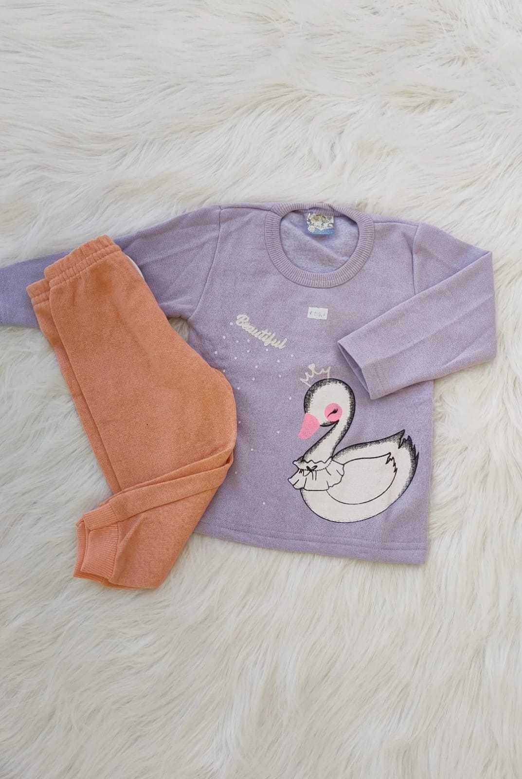 Conjunto Flanelado Infantil Feminino do 1 ao 10