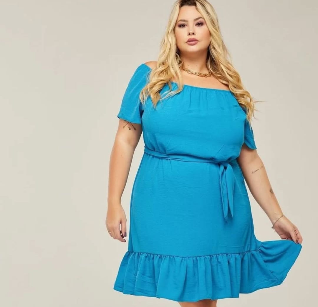 Vestido Duna Ciganinha Plus Babado