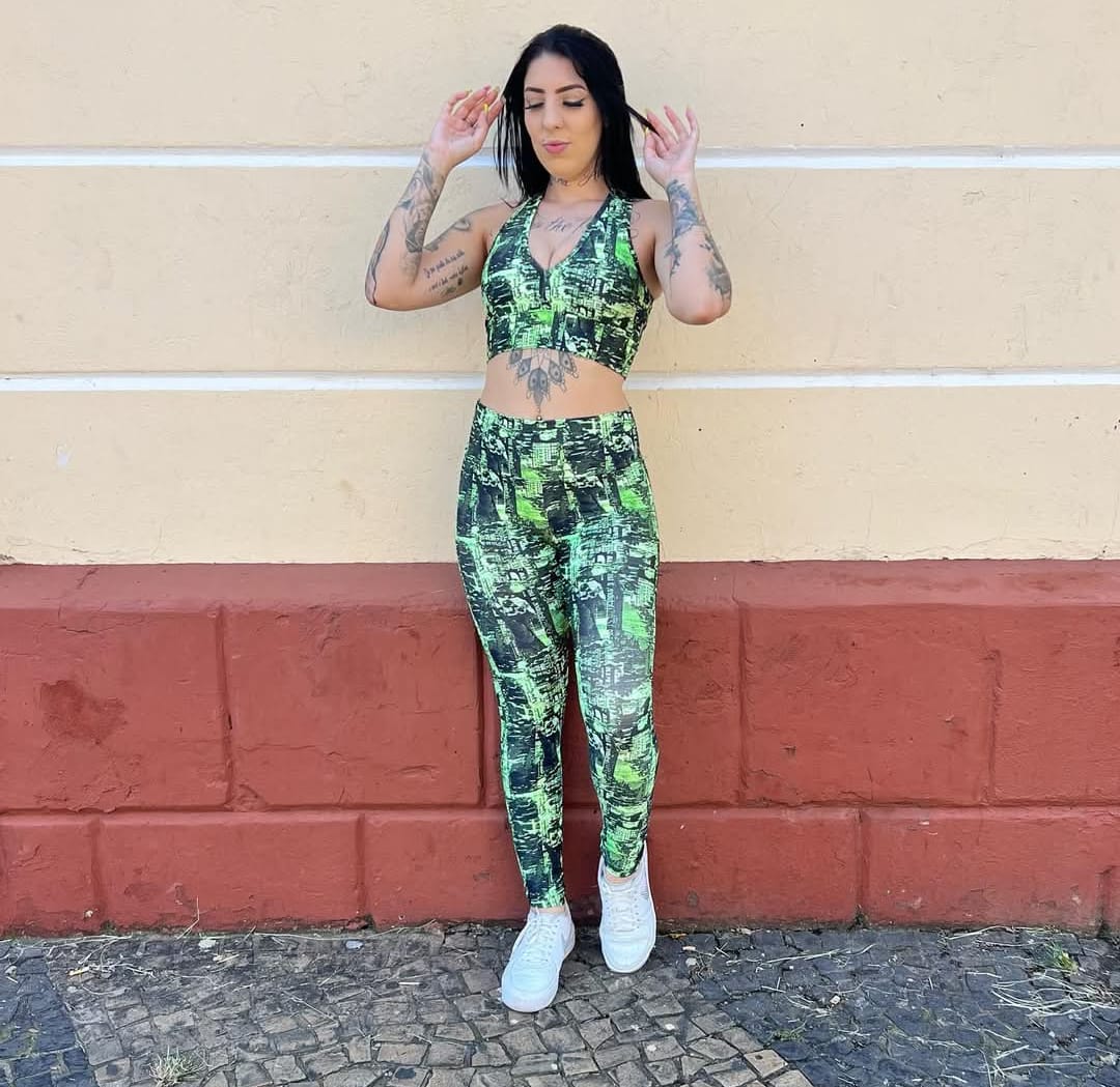 Conjunto Feminino Bella Fitness Estampados