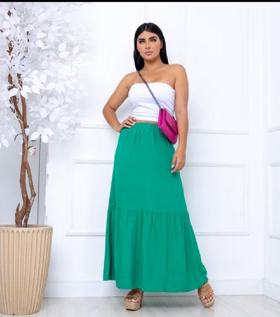 Saia Longa Duna Movimento e Delicadeza no Look