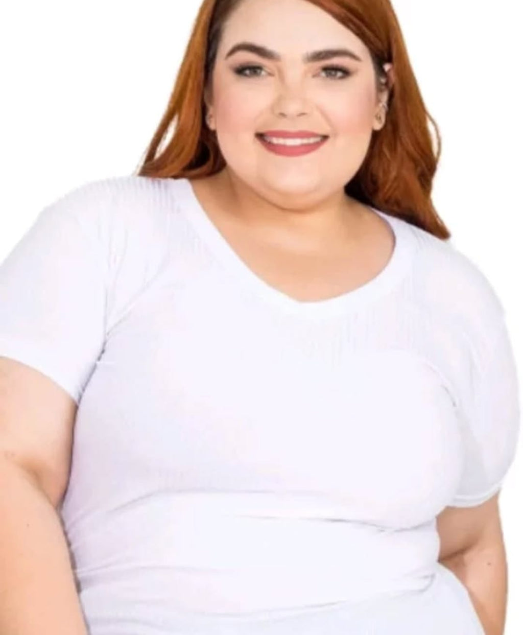 T-Shirt Canelado Plus Estilo e Conforto Feminino