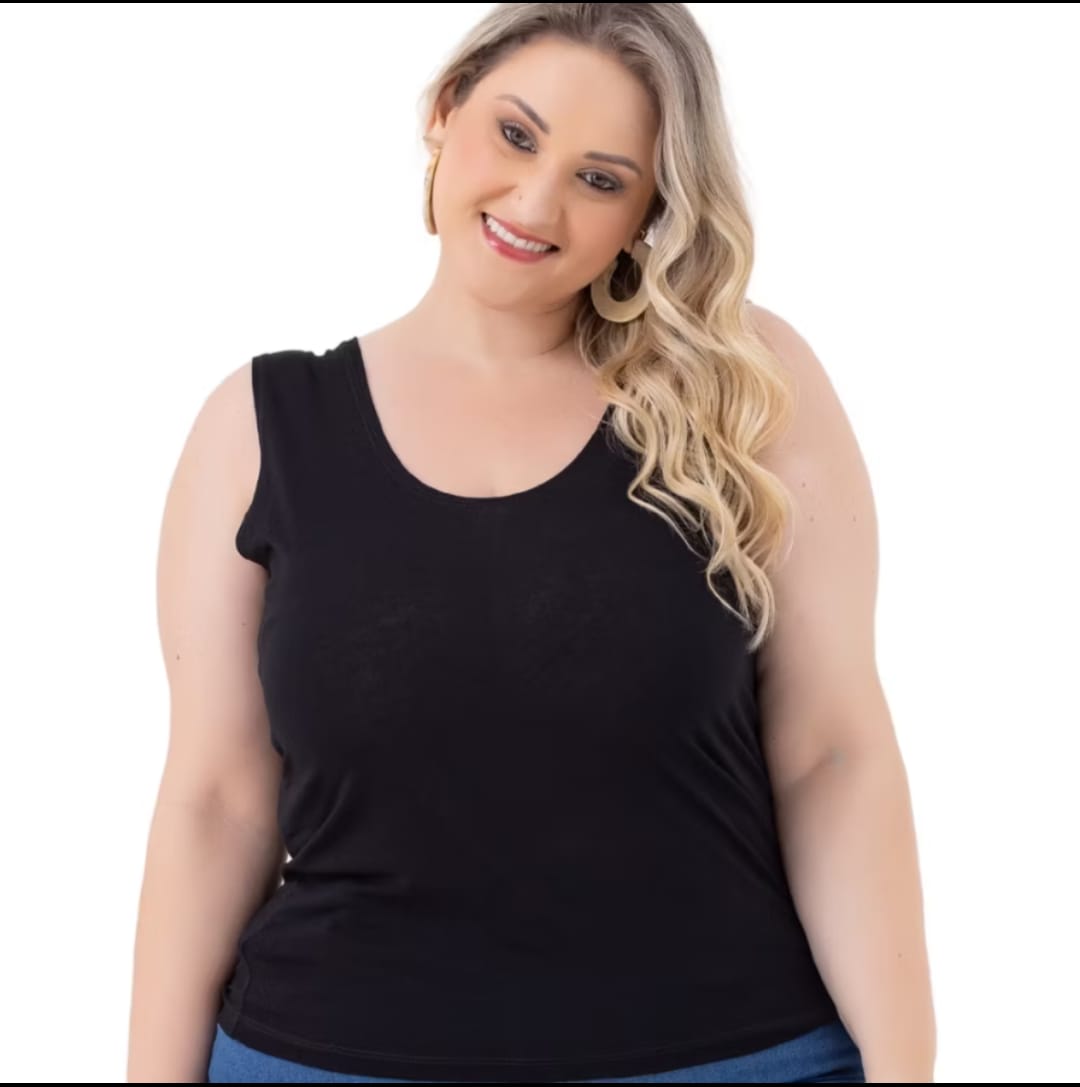 Regata Plus Size Estilo e Conforto Feminino