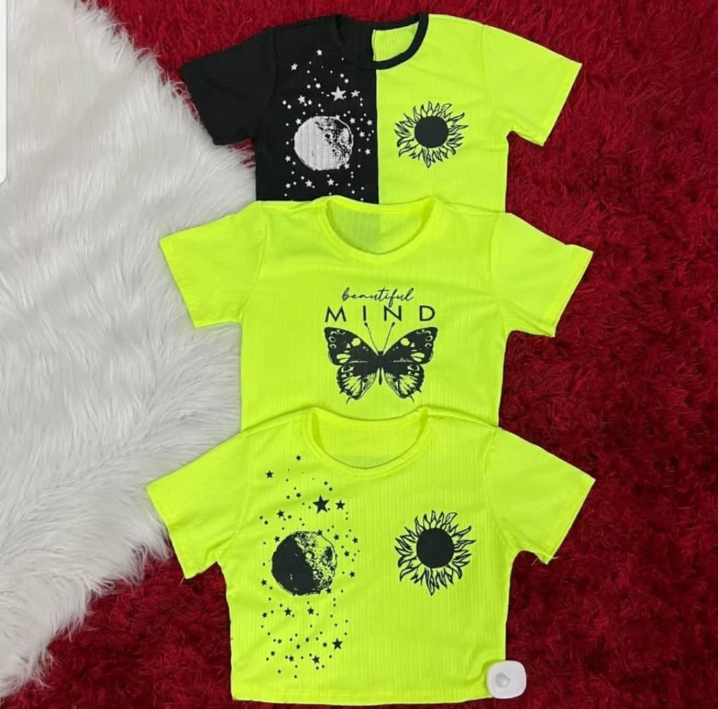 Cropped Canelado Neon Conforto e Estilo Feminino