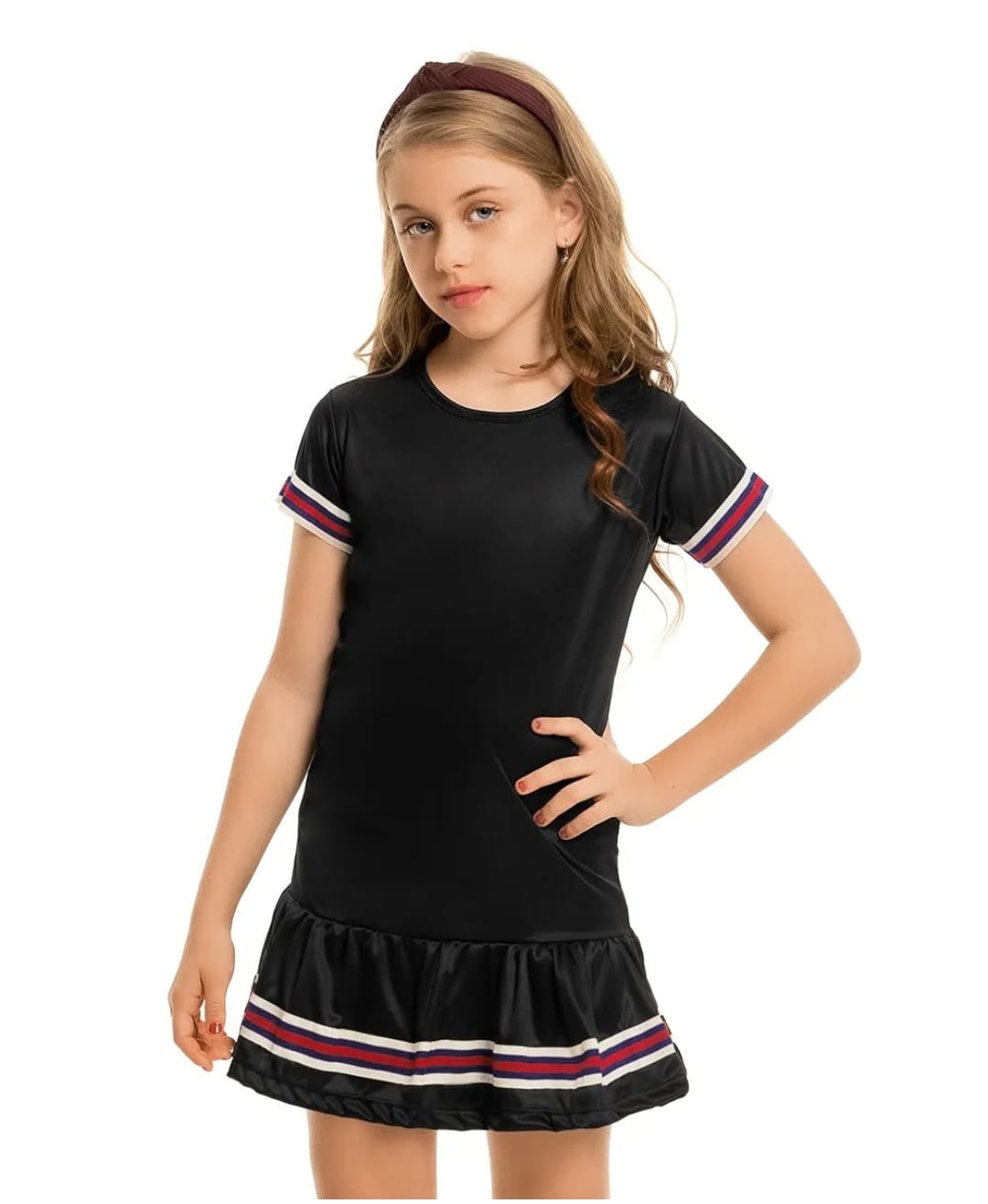 Vestido Infantil Babado Estiloso Confortável e Delicado