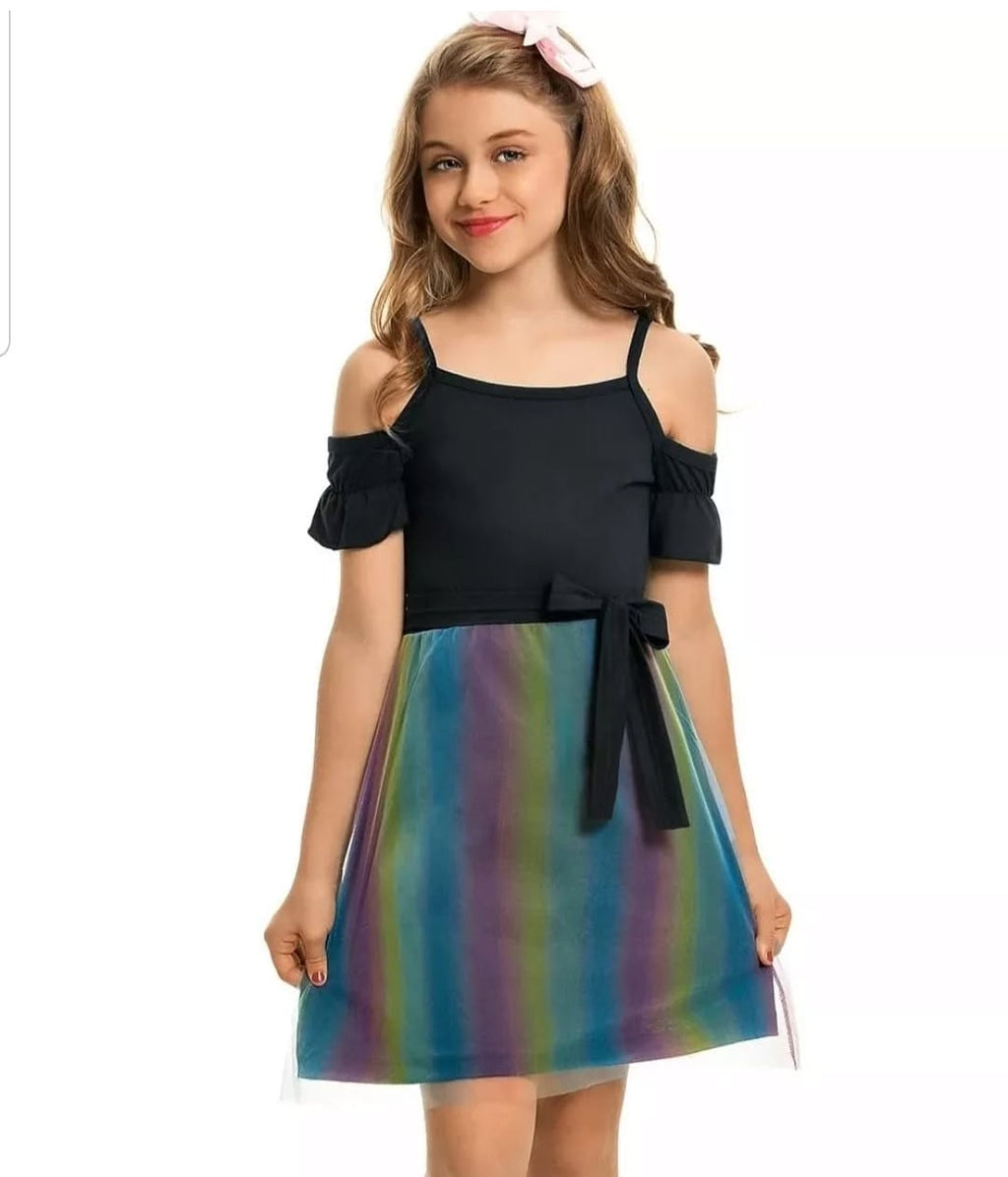 Vestido Infantil Alcinha Tule Conforto e Estilo para Meninas