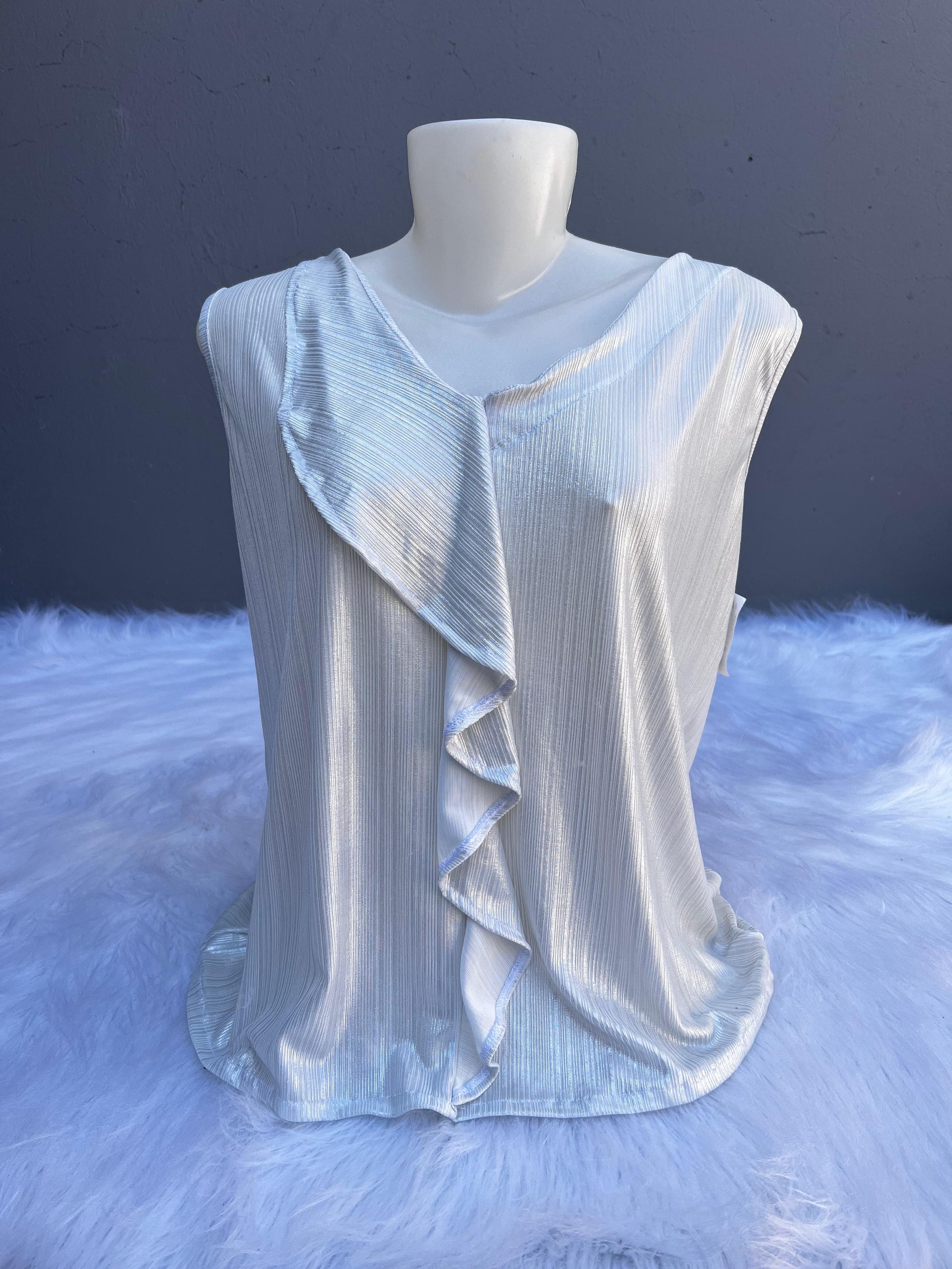 Regata Feminina Casual com Babado Look Delicado