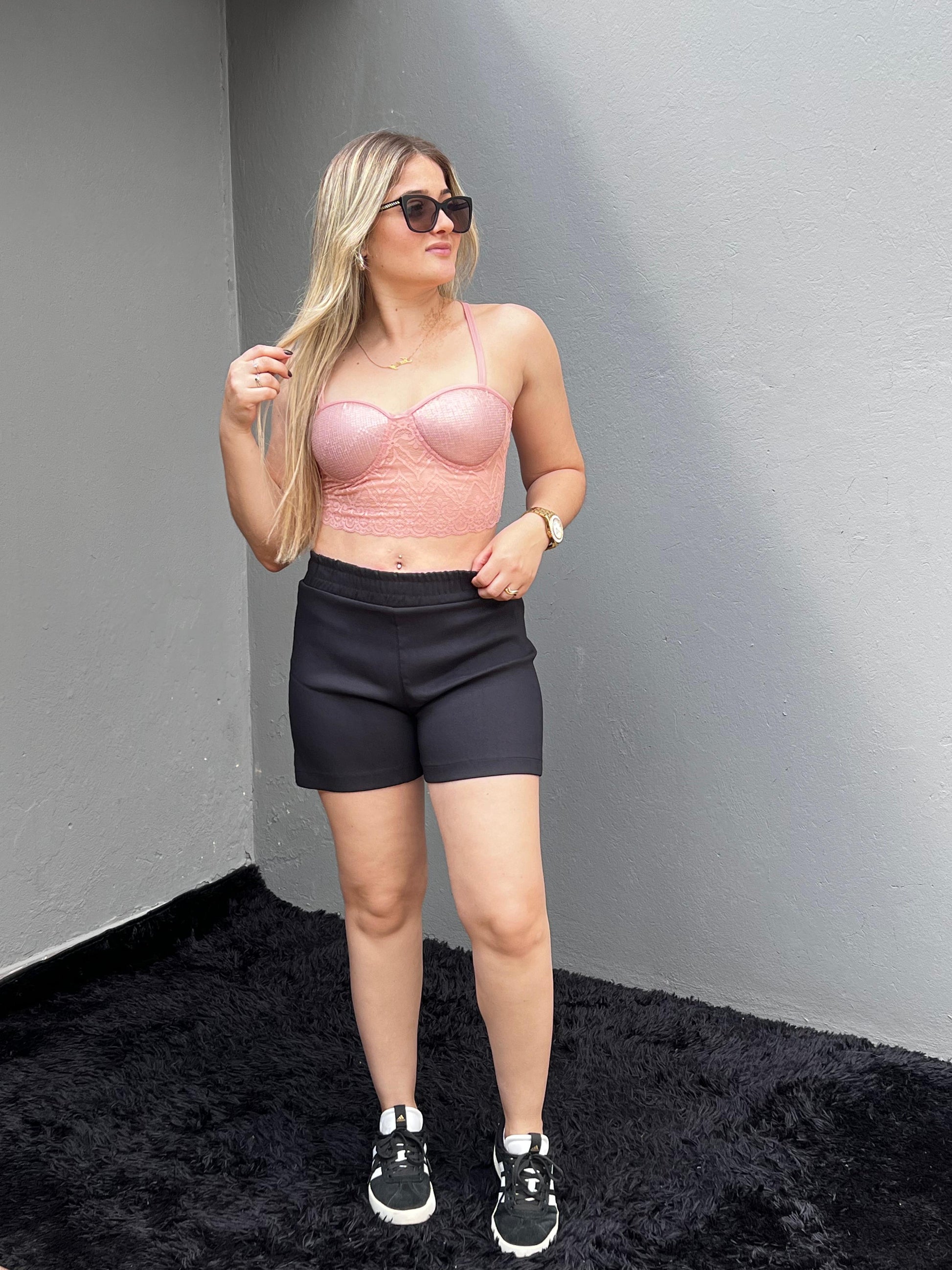 Shorts Luanna Moda Feminina Charmosa e Versátil