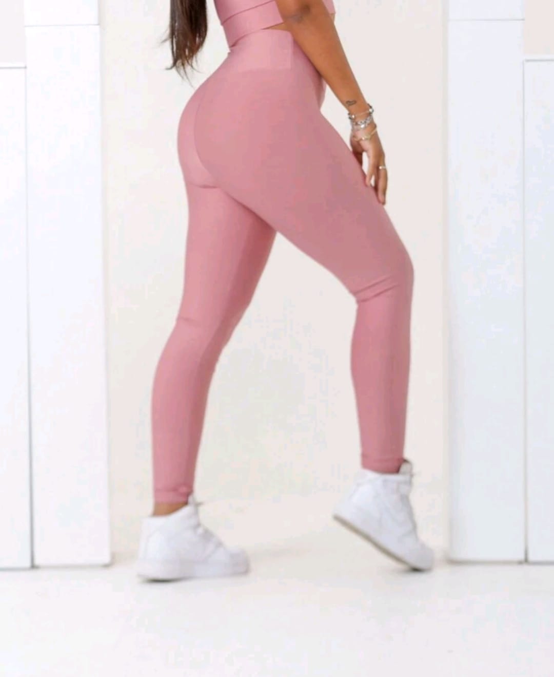 Calça Legging Rose Fitness Feminina Academia