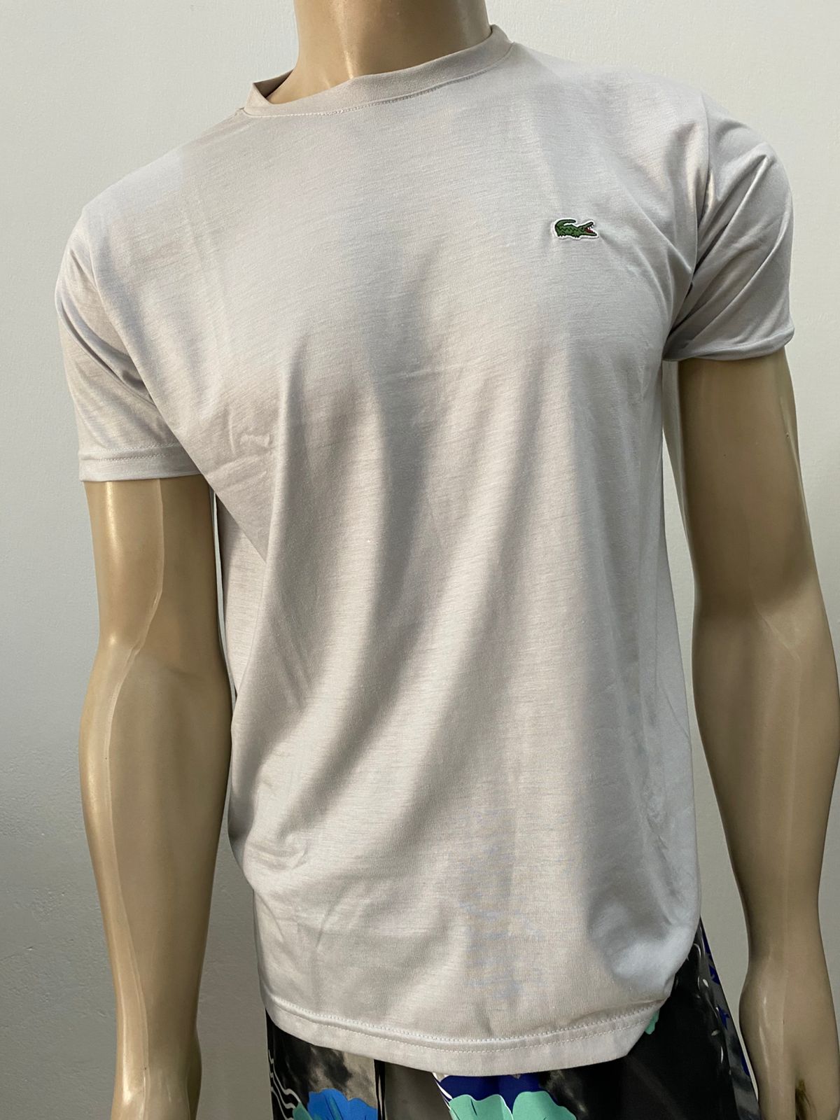 Camiseta Masculina Lacoste Cinza
