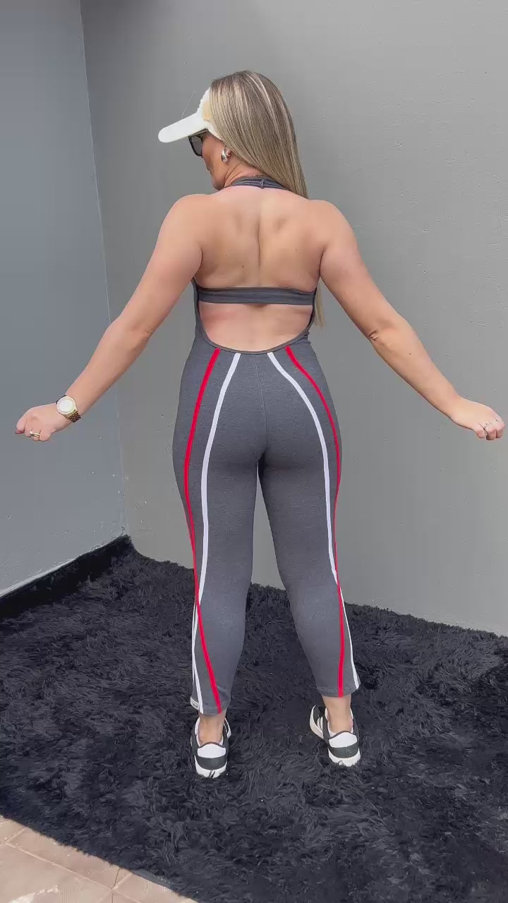 Macacão Cotton Moda Fitness Confortável